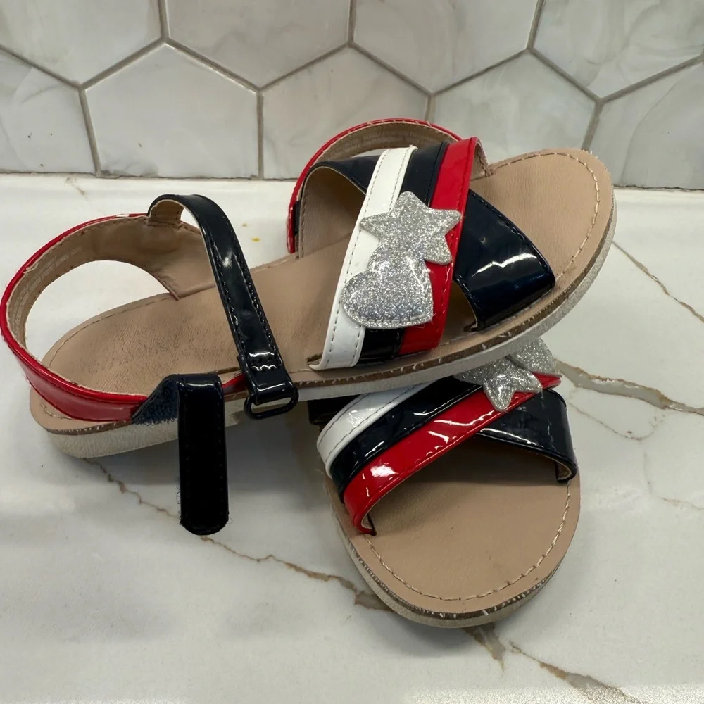 Gymboree Red, White, and Black Kids‎ Sandals